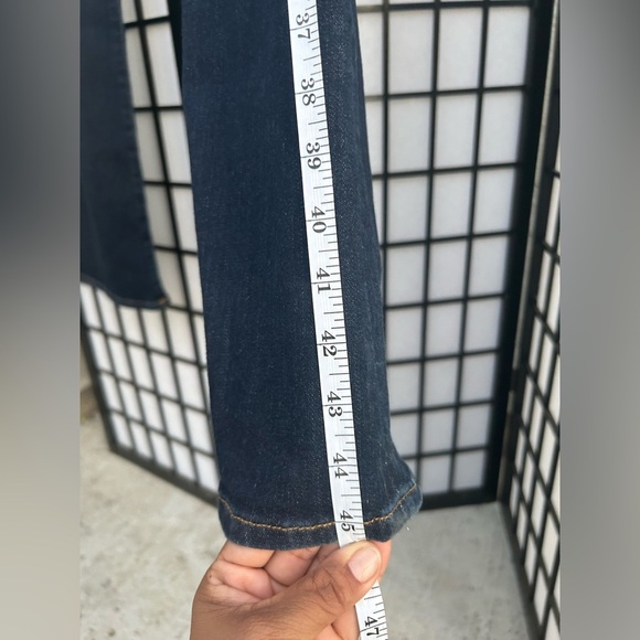FRAME Denim Dark Blue Flare Jeans Le High Flare Jeans in Sutherland wash sz 27 - Picture 12 of 14